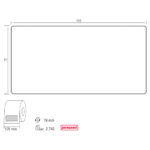 84 051102M2Z 102 x 51 mm Adressetikett beschichtet