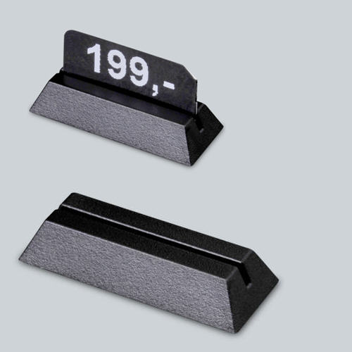 86 ES18-00S - Etiketten-Ständer 18 mm, 90°, schwarz
