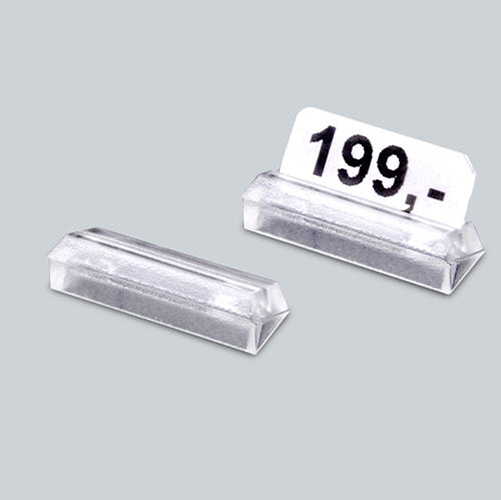 86 ES18-25T - Etiketten-Ständer 18 mm, 25°, transparent