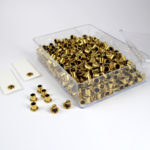 83 PÖ3 - Perlösen aus Messing, goldfarben