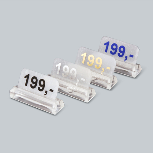 86 ES22-25T - Etiketten-Ständer 22 mm, 25°, transparent